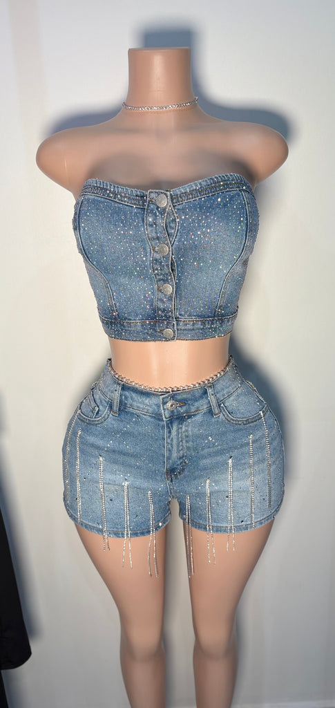 SHORT AND TOP DENIM