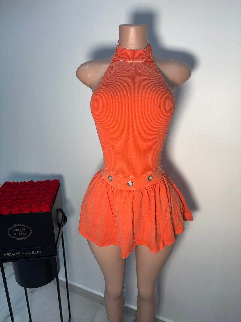 Orange Fanta Romper